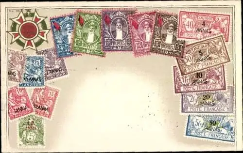 Briefmarken Ak Zanzibar Tansania, Wappen