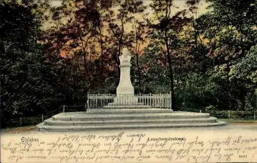 Ak Lutherstadt Eisleben, Leuschnerdenkmal