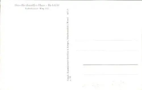 Ak Bielefeld in Nordrhein Westfalen, Otto Riethmüller Haus, Freizeithaus, Paderborner Weg 115