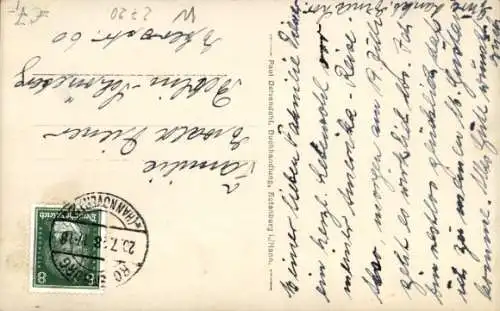 Ak Rotenburg an der Wümme, Partie am Wasser, Boot, Kinder, Fachwerkhäuser