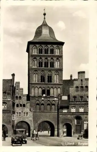 Ak Lübeck in Schleswig Holstein, Burgtor