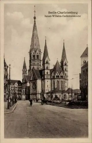 Ak Berlin Charlottenburg, Kaiser Wilhelm Gedächtniskirche