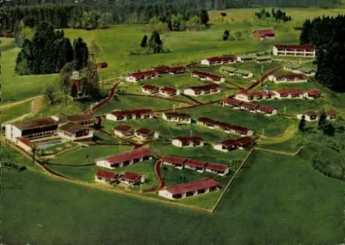 Ak Lindenberg im Allgäu Schwaben, Familienferiendorf Nadenberg, Blick von oben