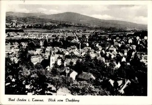 Ak Bad Soden im Taunus, Blick vom Dachberg