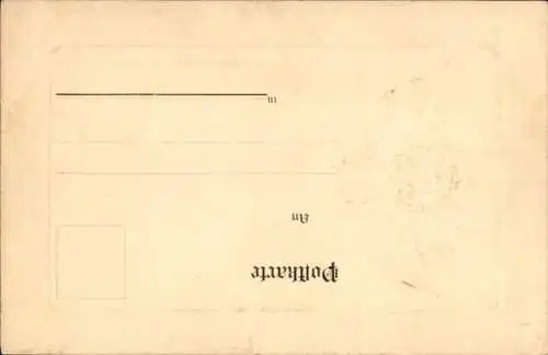 Präge Ak Patriotik Kaiserreich, Fahnen