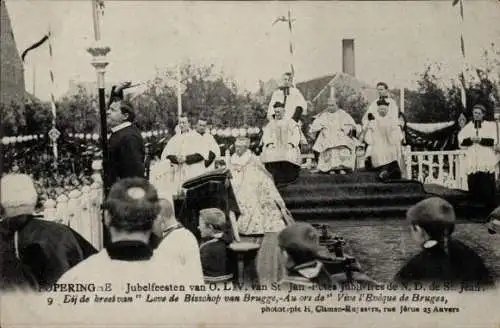 Ak Poperinghe Poperinge Westflandern, Jubelfeesten van O L. V. van St. Jan, Bisschop van Brugge