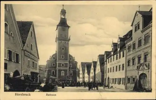 Ak Hersbruck in Mittelfranken, Rathaus