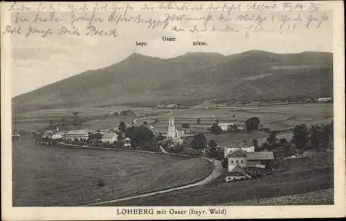 Ak Lohberg im Bayerischen Wald, Osser, Panorama