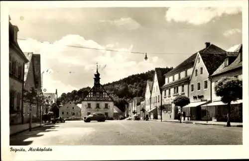 Ak Pegnitz in Oberfranken, Marktplatz