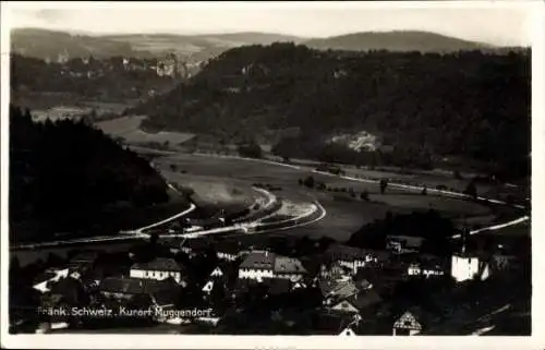 Ak Muggendorf Wiesenttal Fränkische Schweiz, Blick von oben