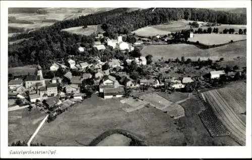 Ak Sattelpeilnstein Traitsching im Bayerischen Wald, Luftbild, Gesamtansicht