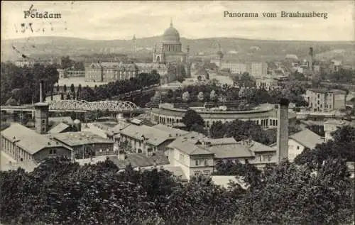 Ak Potsdam in Brandenburg, Panorama vom Brauhausberg