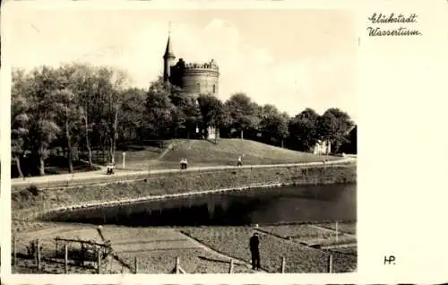 Ak Glückstadt an der Elbe, Wasserturm