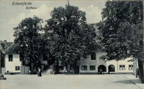 Ak Ostseebad Eckernförde, Rathaus