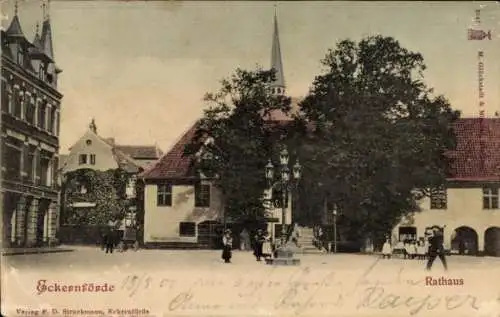 Ak Ostseebad Eckernförde, Rathaus