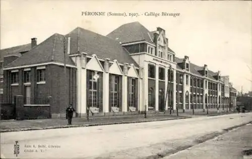 Ak Péronne Somme, College Beranger