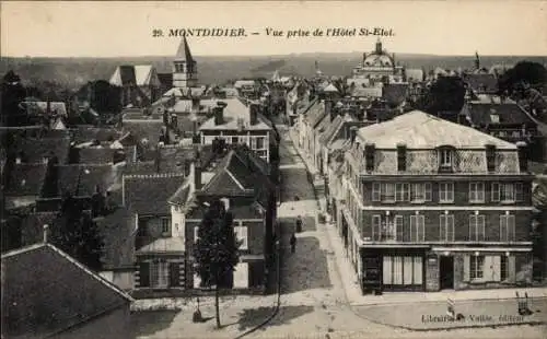 Ak Montdidier Somme, Vue prise de l'Hôtel St Eloi