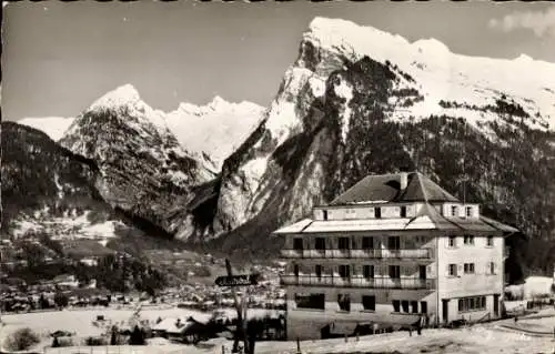 Ak Samoëns Haute Savoie, Gesamtansicht, Clairval, Criou, Dents Blanches, Pointe du Tuet