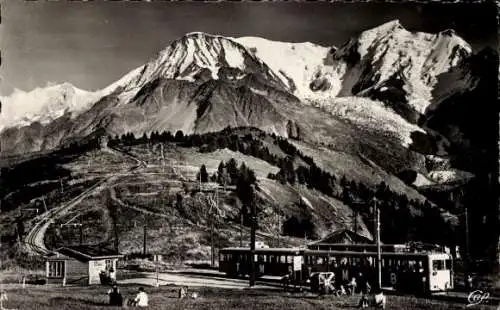 Ak Saint Gervais les Bains Haute Savoie, T.M.B. au Col de Voza, l'Aiguille du Gouter, Dome