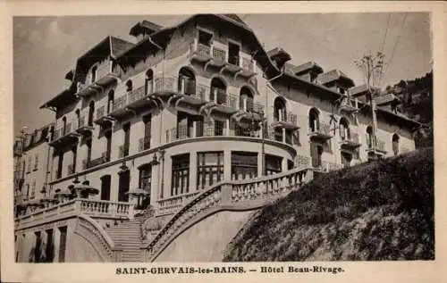 Ak Saint Gervais les Bains Haute Savoie, Hotel Beau-Rivage