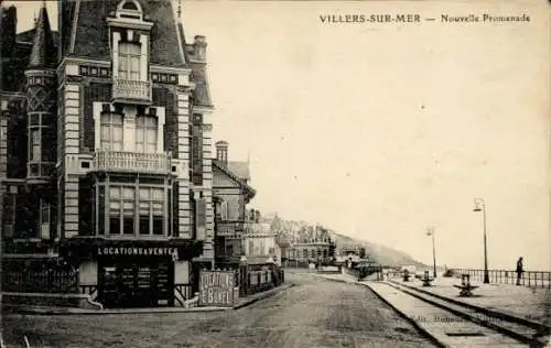 Ak Villers sur Mer Calvados, Nouvelle Promenade