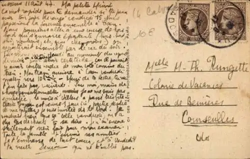 Ak Villers sur Mer Calvados, Vila Castellamare