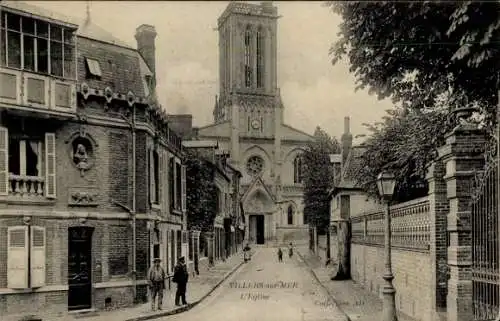 Ak Villers sur Mer Calvados, Kirche