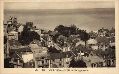 Ak Villers sur Mer Calvados, Panorama