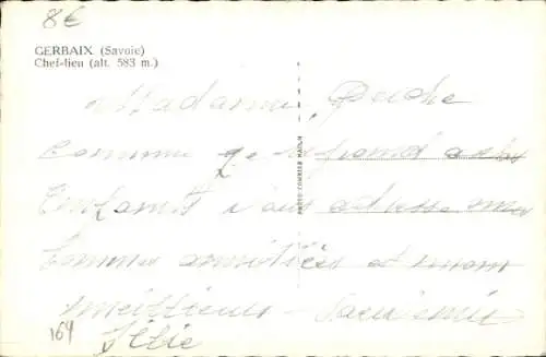Ak Gerbaix Savoie, Panorama, Chef-lieu