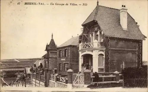 Ak Mesnil Val Seine Maritime, Villas