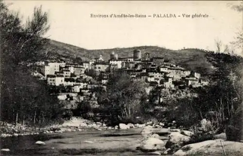 Ak Amélie les Bains Palalda Pyrénées Orientales, Gesamtansicht