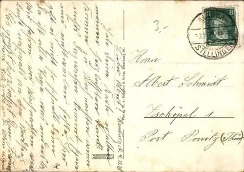 Ak Hamburger Hafen, Schnelldampfer Resolute der HAPAG vor Anker