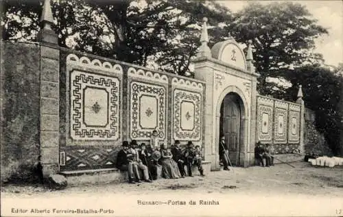 Ak Buçaco Bussaco Portugal, Portas da Rainha