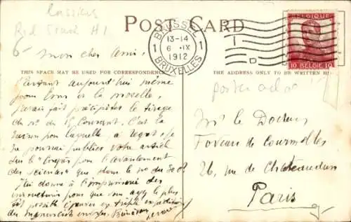 Künstler Ak Cassiens, Red Star Line, Fischerboot, Dampfer