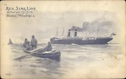 Künstler Ak Dampfer, Red Star Line