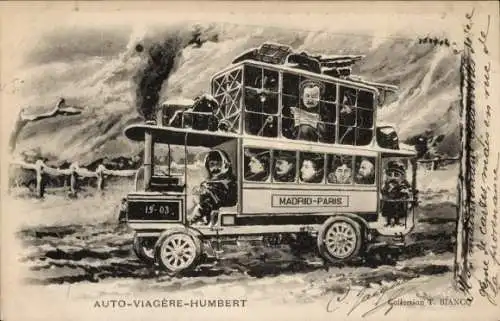 Künstler Ak Bianco, Auto-Viagere-Humbert, Affäre Crawford-Humbert