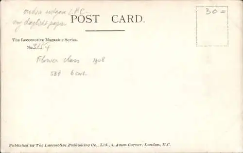 Ak Britische Eisenbahn, Dampflok