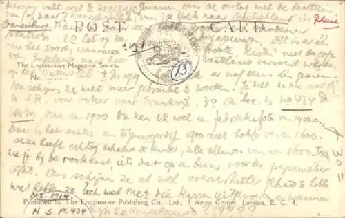 Ak Britische Eisenbahn, Dampflok