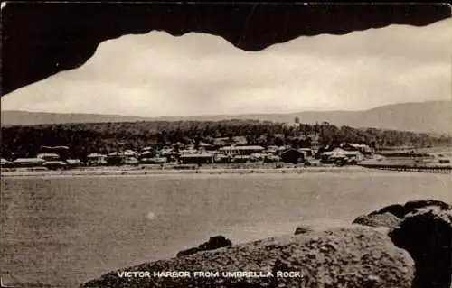 Ak Victor Harbor South Australia Australien, Panorama vom Umbrella Rock