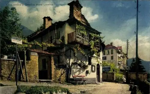 Ak Orselina Tessin Schweiz, Casa rustica