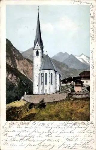 Ak Heiligenblut am Großglockner in Kärnten, Kirche