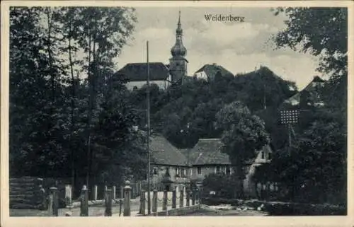 Ak Weidenberg in Oberfranken, Teilansicht