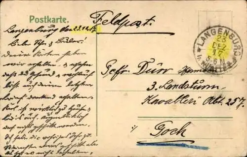 Ak Langenburg in Württemberg, Stadttor