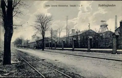 Ak Recklinghausen im Ruhrgebiet, Zeche General Blumenthal, Schacht I und II