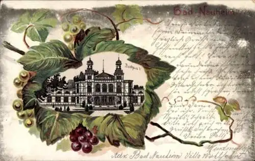 Weinblatt Litho Bad Nauheim in Hessen, Badhaus