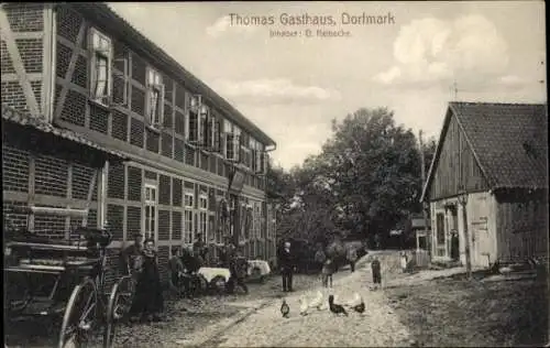 Ak Dorfmark Bad Fallingbostel Lüneburger Heide, Thomas Gasthaus, Inh. O. Heinecke