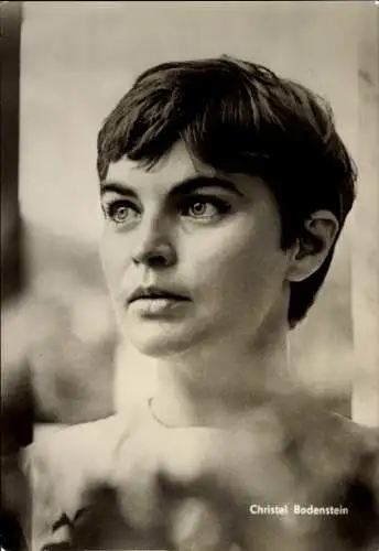 Ak Schauspielerin Christel Bodenstein, Portrait, DDR Fernsehfunk, DEFA