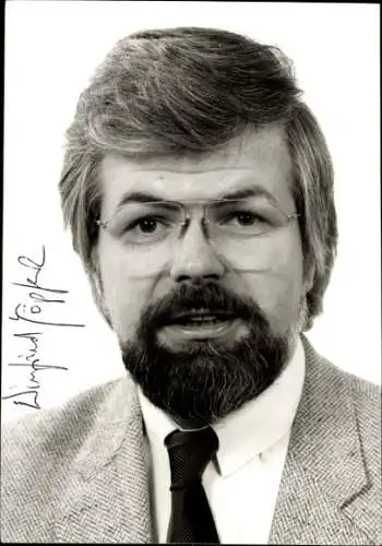 Ak Schauspieler Winfried Göpfert, Portrait, Autogramm