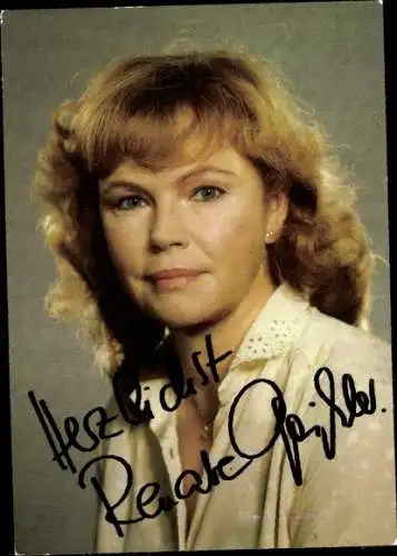 Ak Schauspielerin Renate Geißler, Portrait, Autogramm