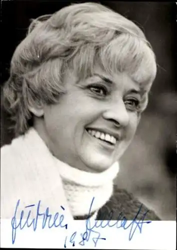 Ak Schauspielerin Gudrun Genest, Portrait, Autogramm